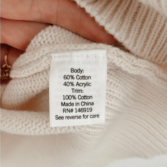 Lauren Conrad Eyelet Lace Knit Ruffles Crochet Short Sleeve Sweater Neutral XXL - Picture 12 of 13